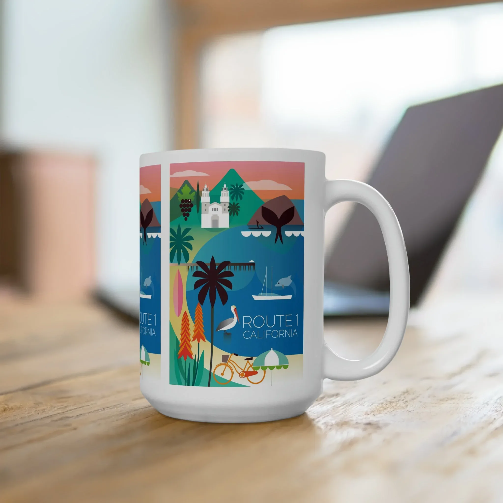 Route 1 Ceramic Mug 11oz or 15oz - Image 4