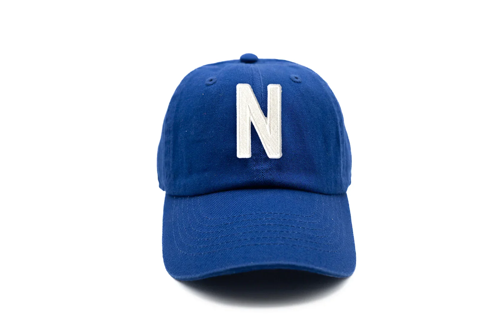 Royal Blue Letter Baseball Hat - Image 20