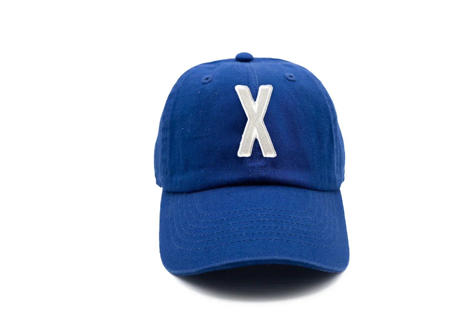 Royal Blue Letter Baseball Hat - Image 30