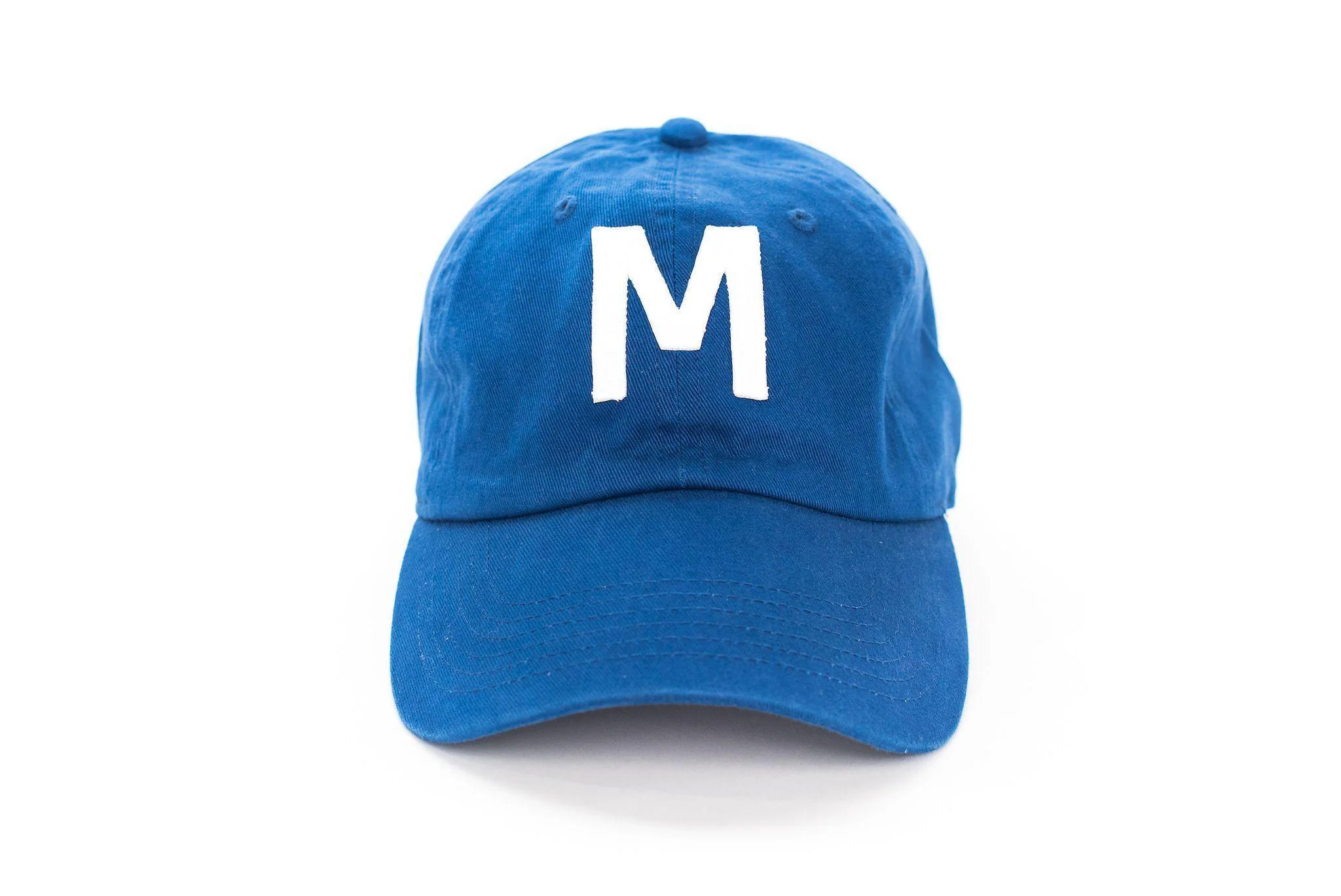 Royal Blue Letter Baseball Hat - Image 4