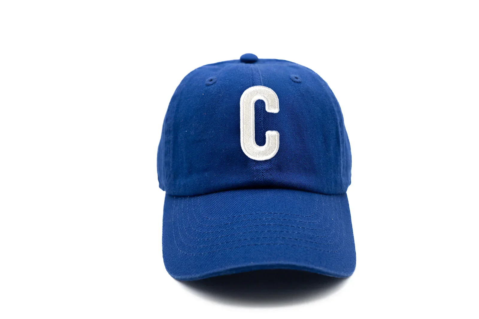 Royal Blue Letter Baseball Hat - Image 9