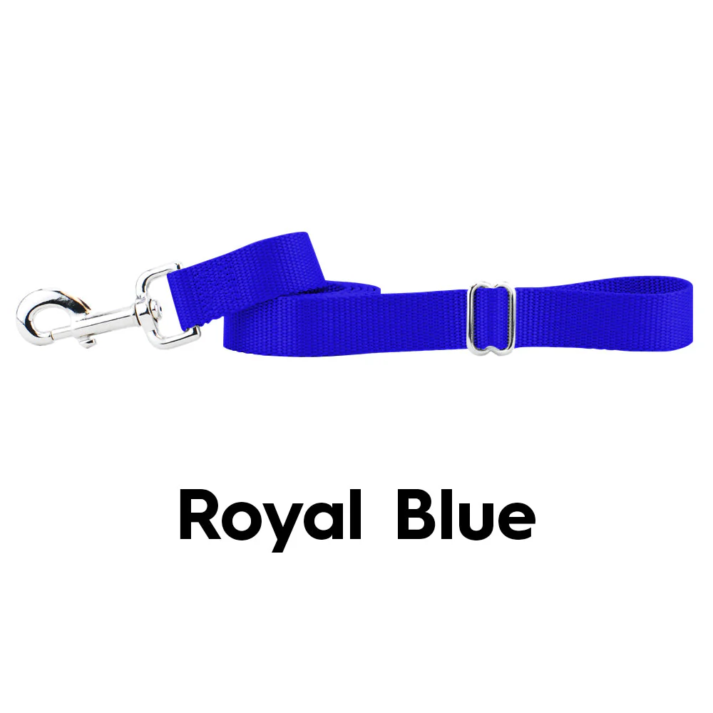 Royal Blue Nylon Dog Leash - Image 2