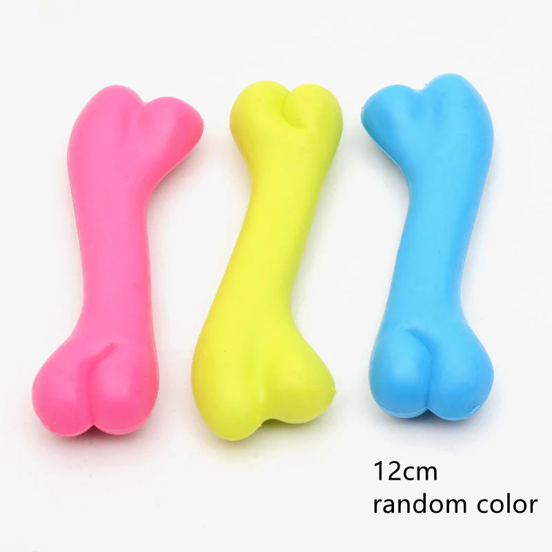 Rubber Bite Resistant Dog Bone Toy - Image 3