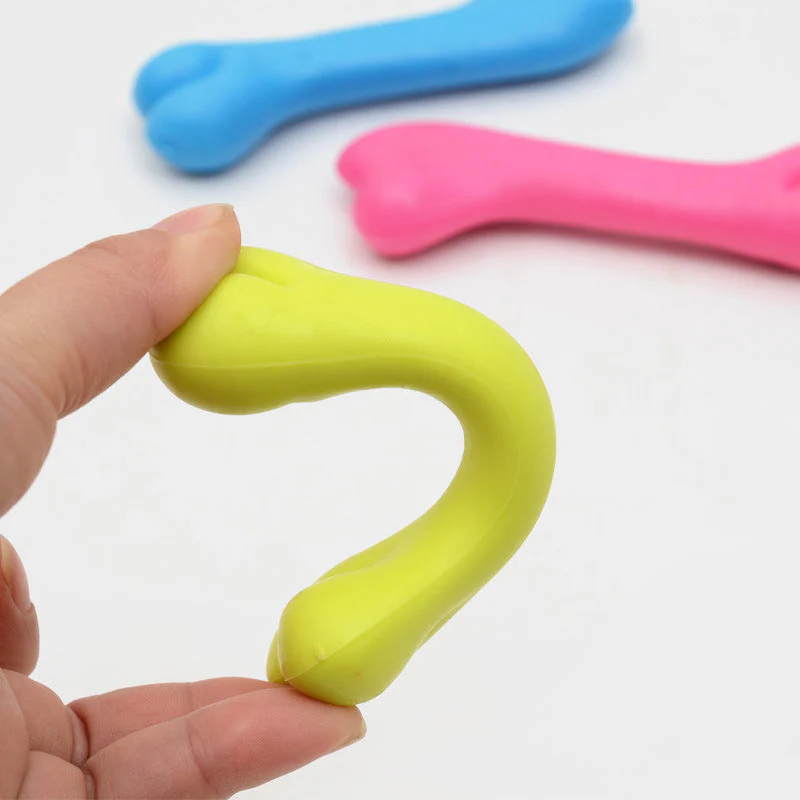 Rubber Bite Resistant Dog Bone Toy - Image 5