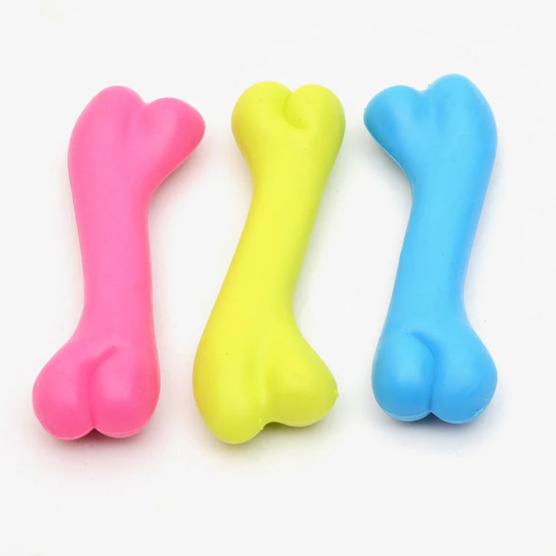 Rubber Bite Resistant Dog Bone Toy - Image 6