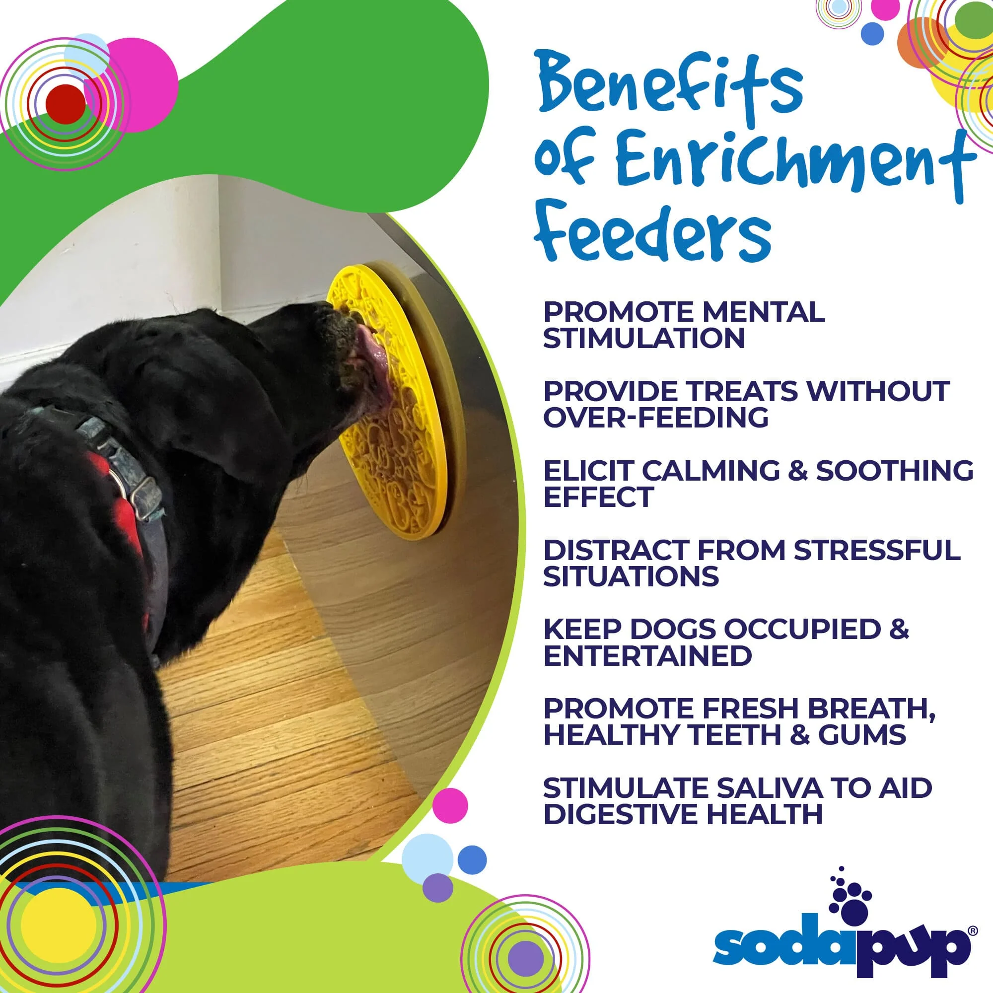 Rubber Duckies emat - Enrichment Lick Mat for Dogs and Cats - with Suction Cups | Bath Time Design | SodaPup USA Made - Image 3
