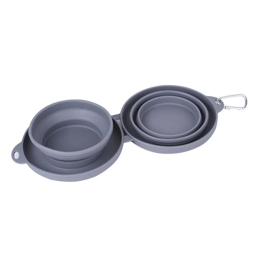 Rubber Foldable Pet Double Bowl - Image 10