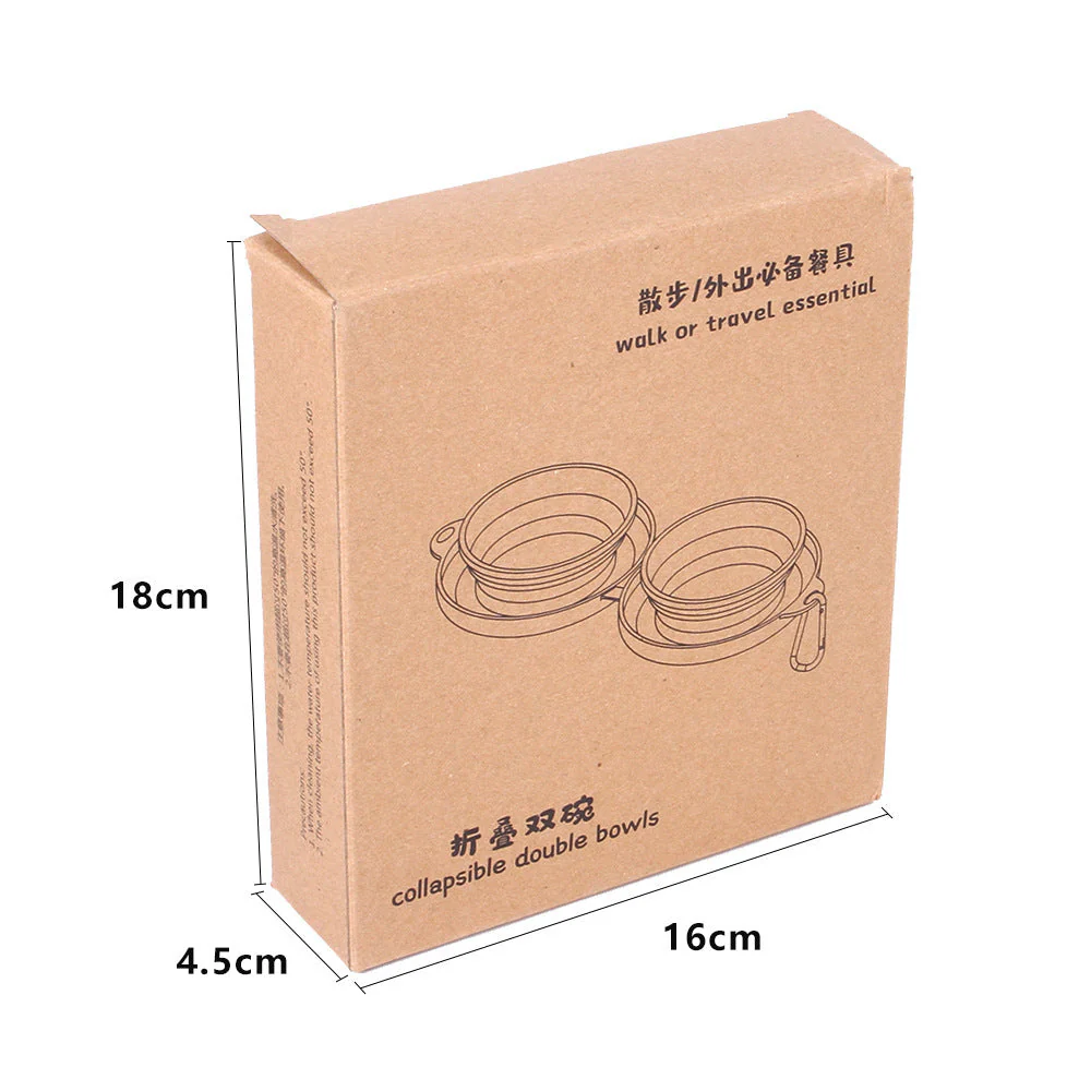 Rubber Foldable Pet Double Bowl - Image 6