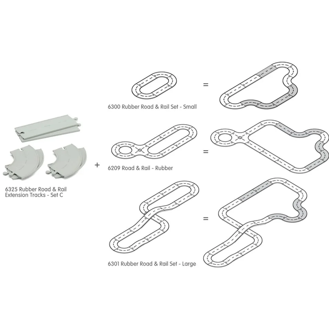 Rubber Road & Rail Expansion Tracks - Set C - Image 3