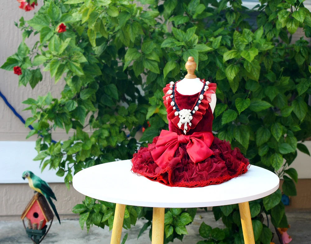 Ruby Rosette Pet Dress - Image 3
