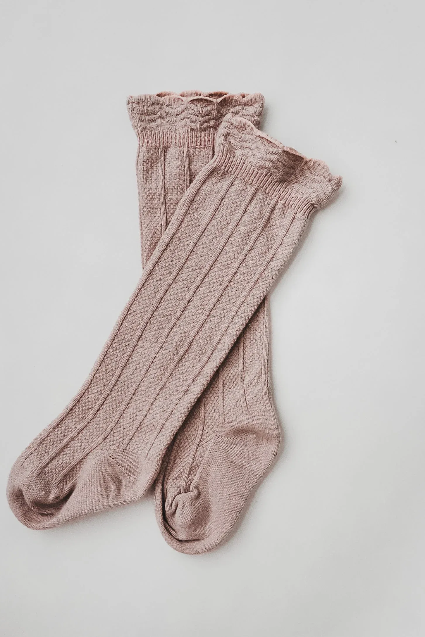 Ruffle Cotton Knee High Socks - Image 8