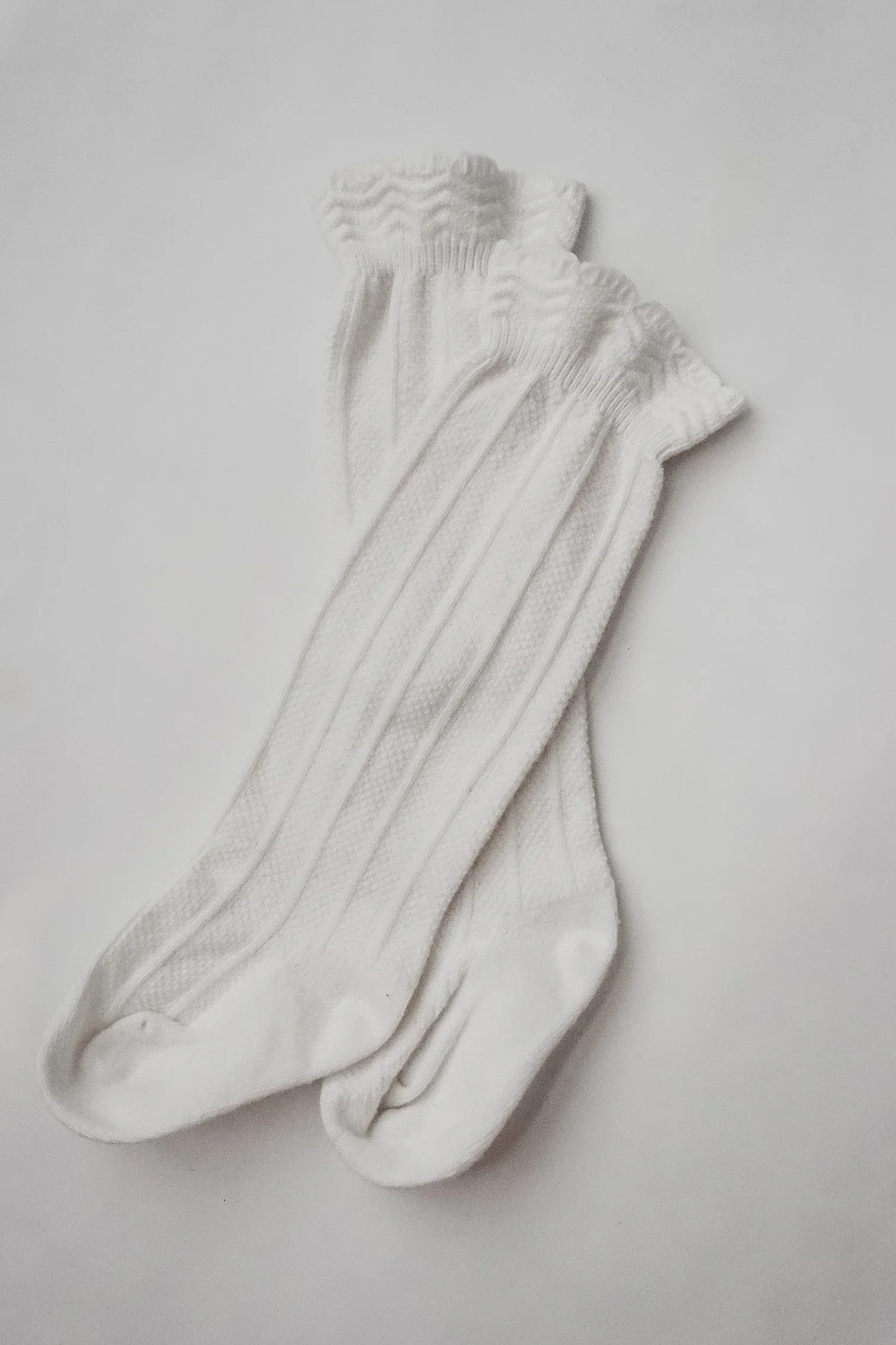 Ruffle Cotton Knee High Socks - Image 9