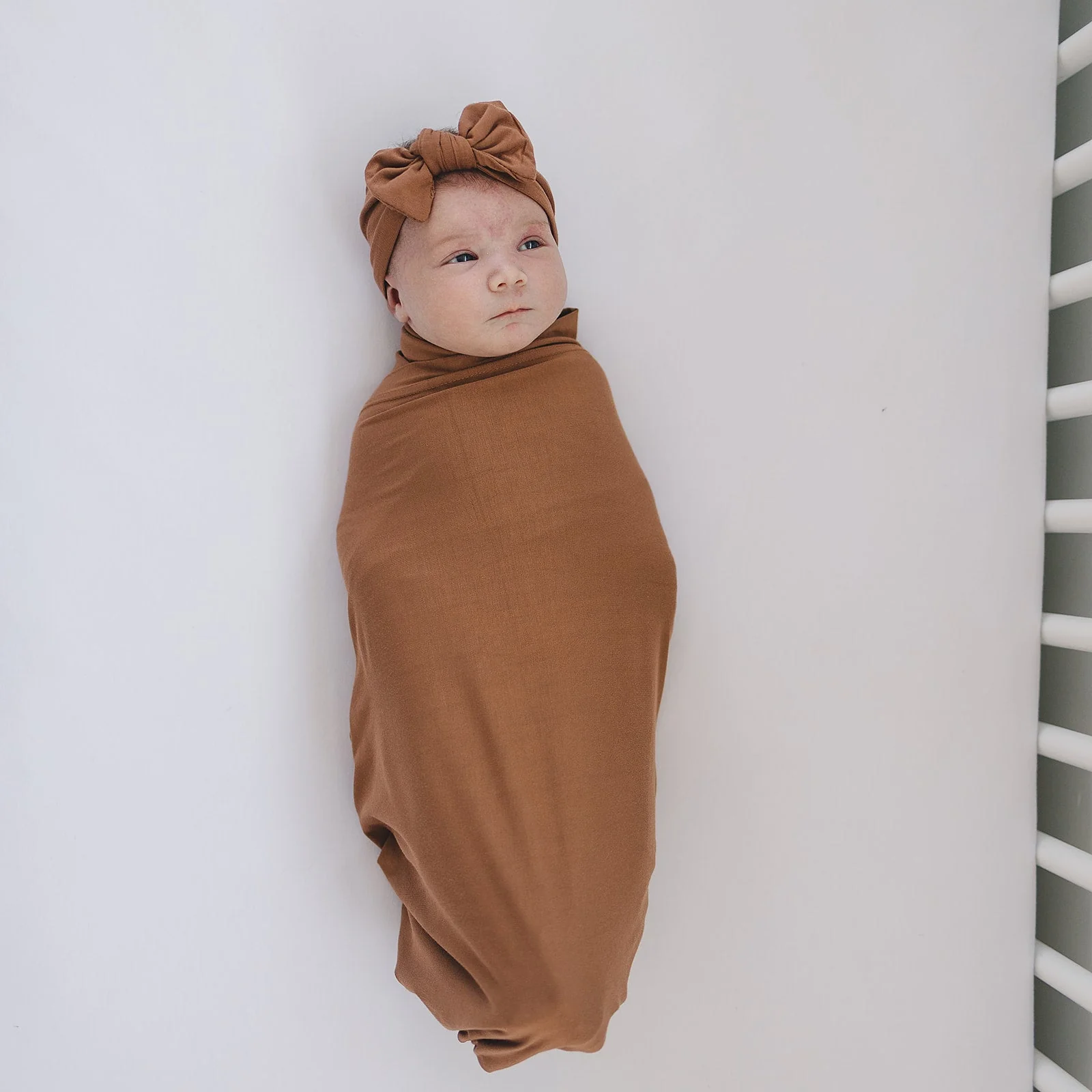 Rust Bamboo Hat OR Head Wrap Set - Image 8