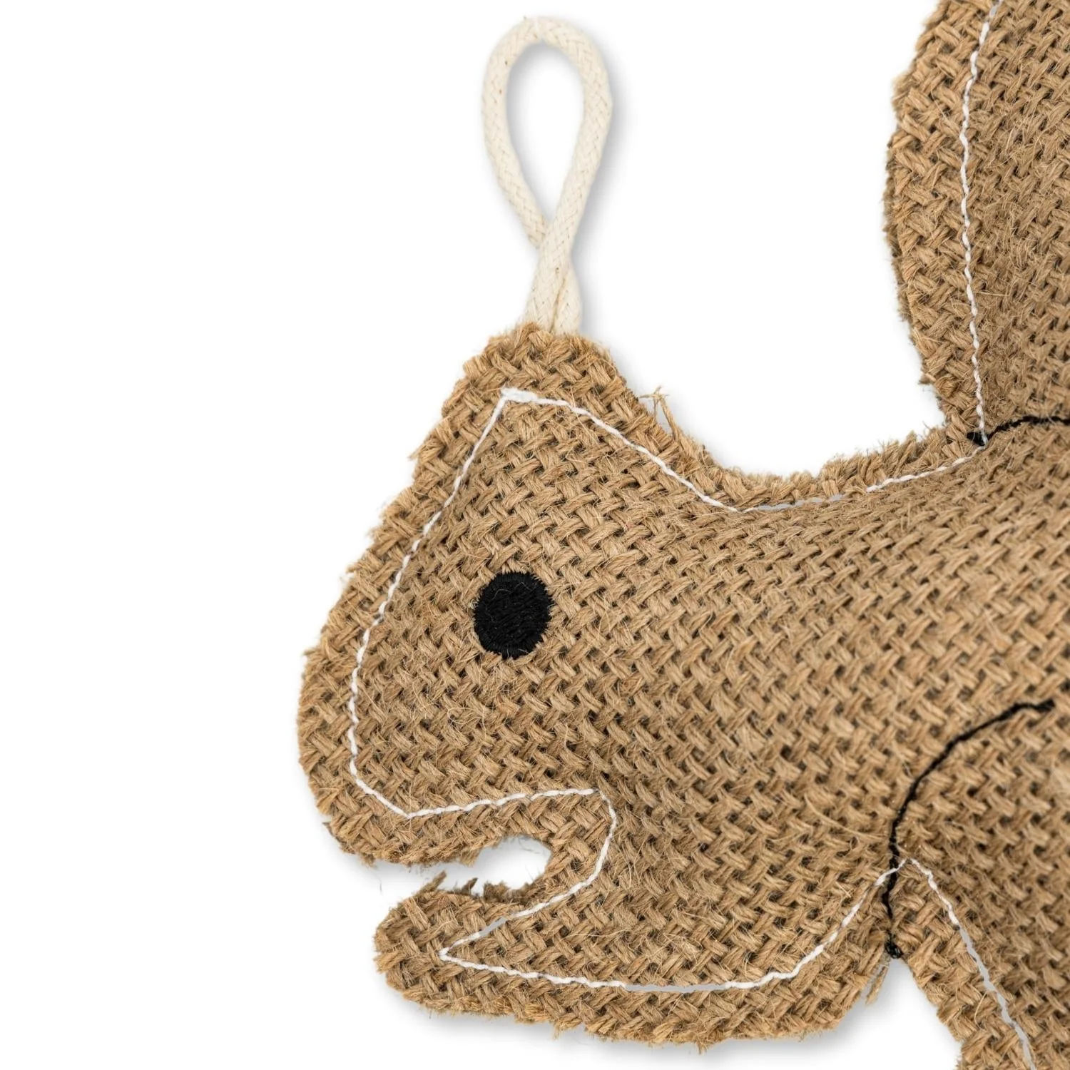 Rustic Jute Squirrel Dog Chew Toy – Non-Toxic & Safe, Soft & Gentle - Image 4
