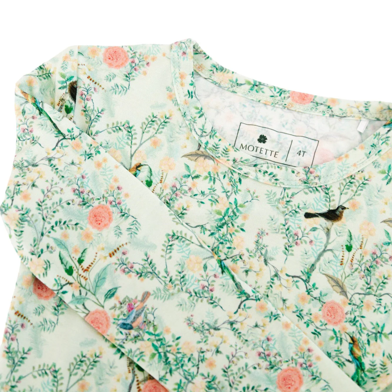 Sage Blossom Bamboo Toddler Pajama Set - Image 6