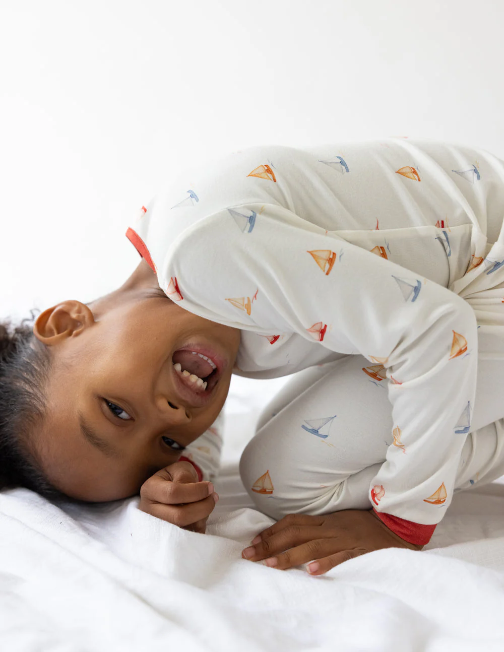 Sailboat Bamboo Kids Pajama Set - Image 5