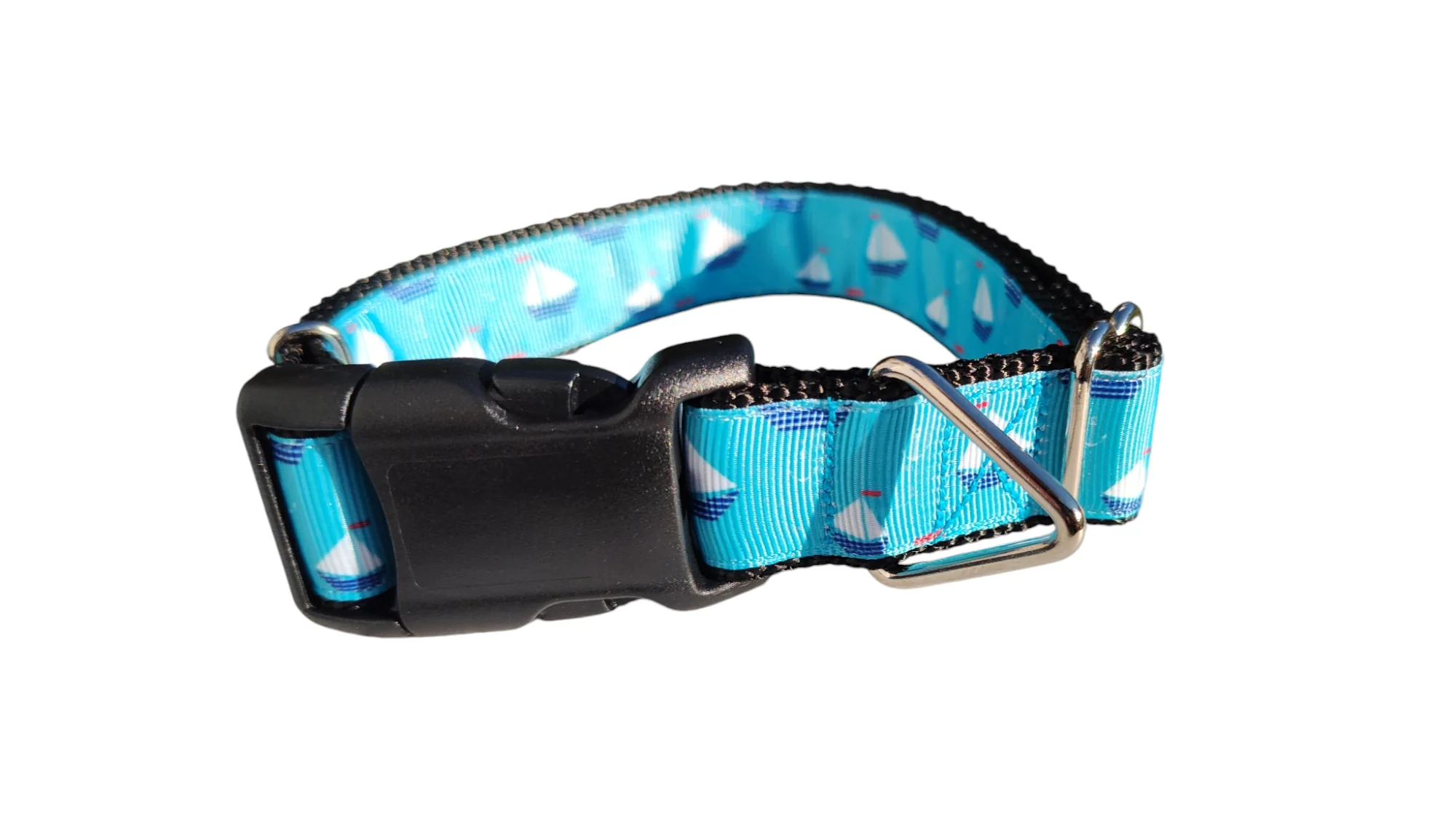 Sailboats Nylon Dog Collar - Image 2