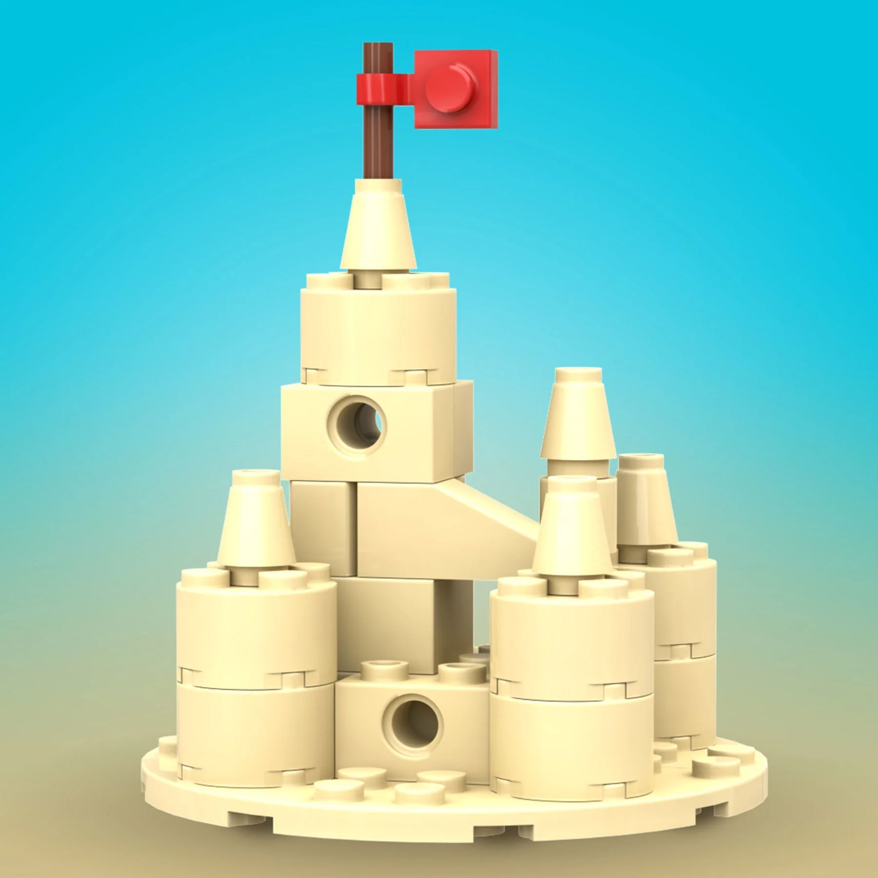 Sand Castle (Summer Fun!) - Custom Building Set - Image 2