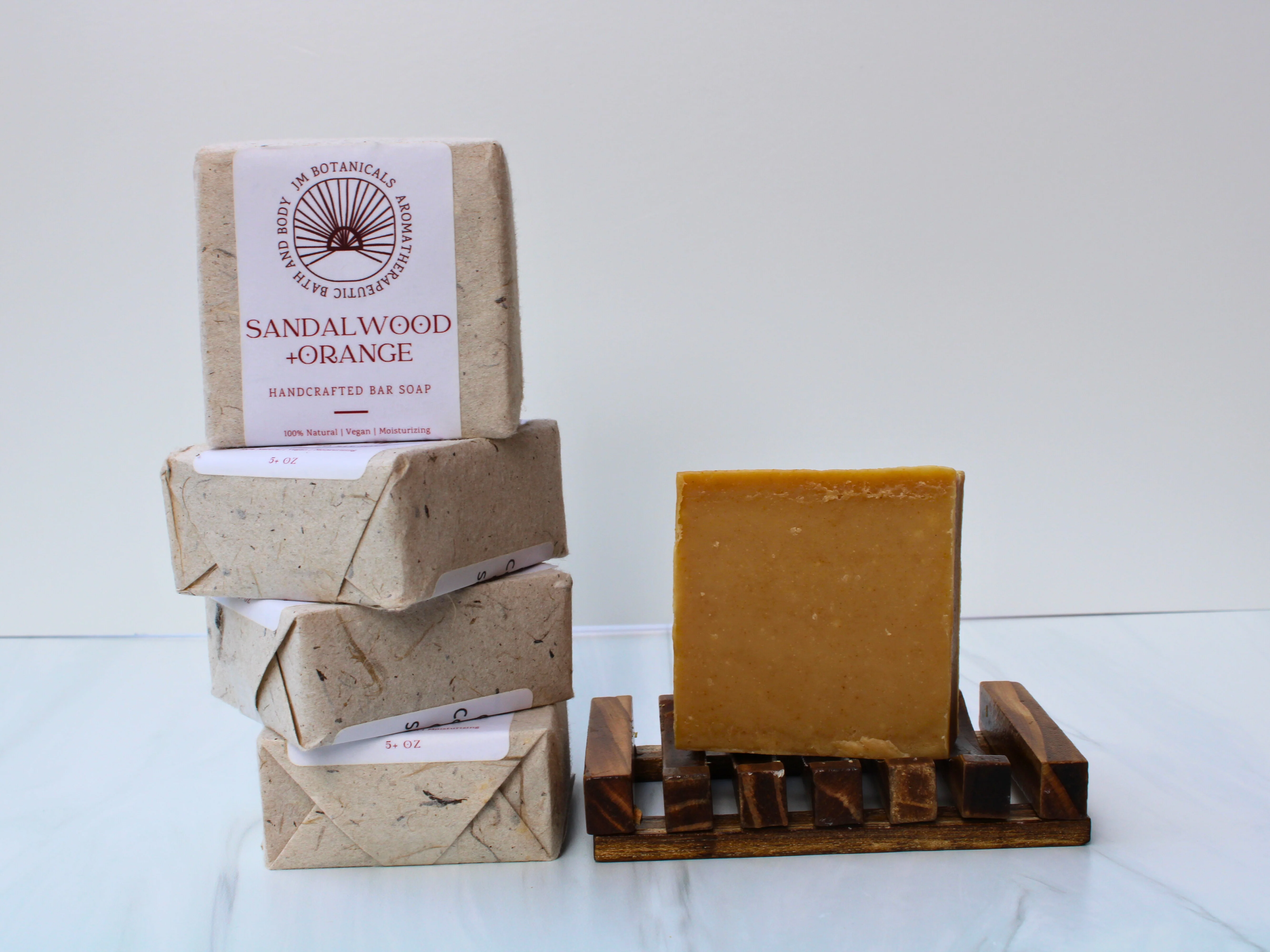 Sandalwood + Orange Handcrafted Soap - Image 3