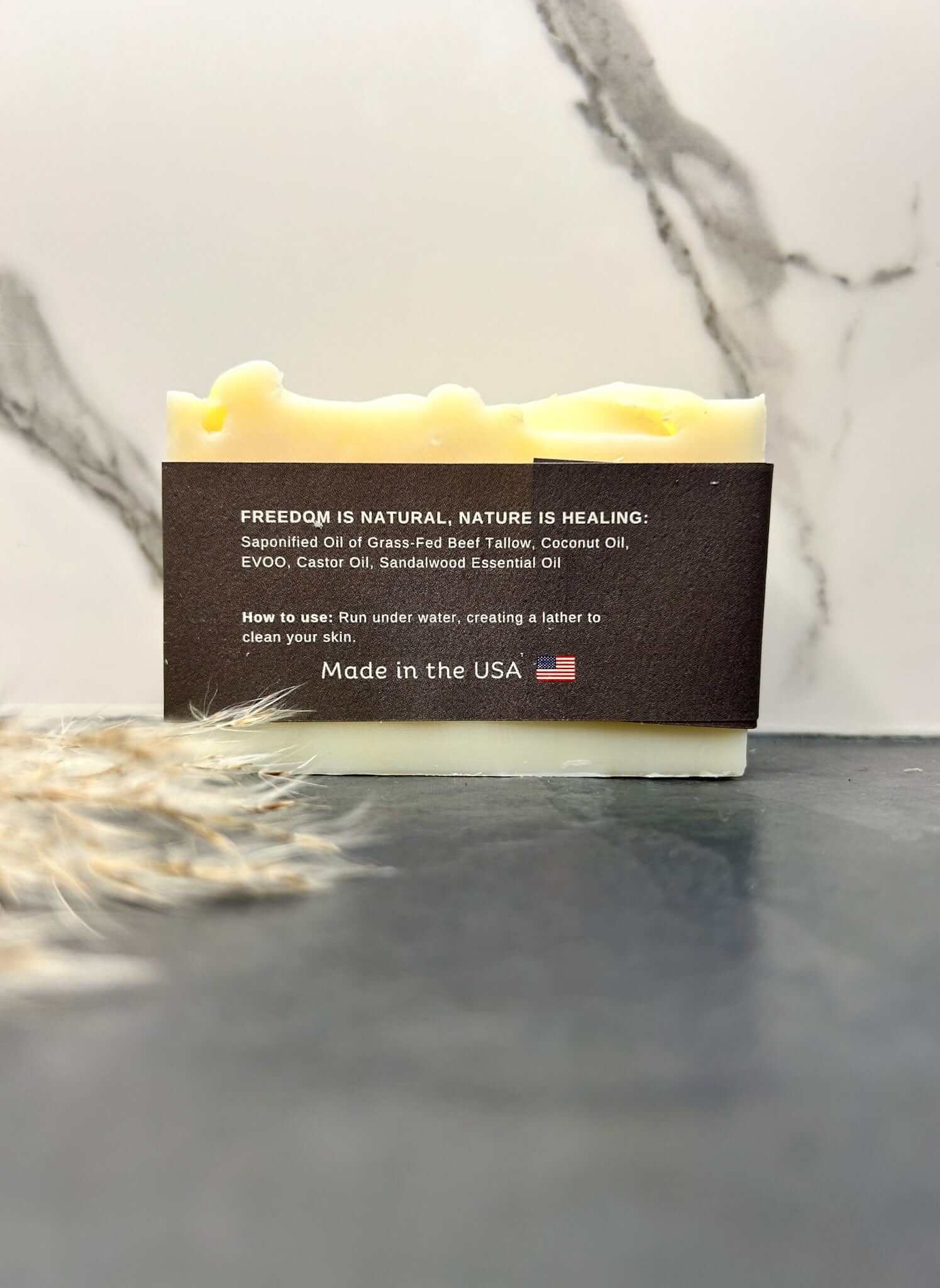 Sandalwood Tallow Soap Bar - Image 2
