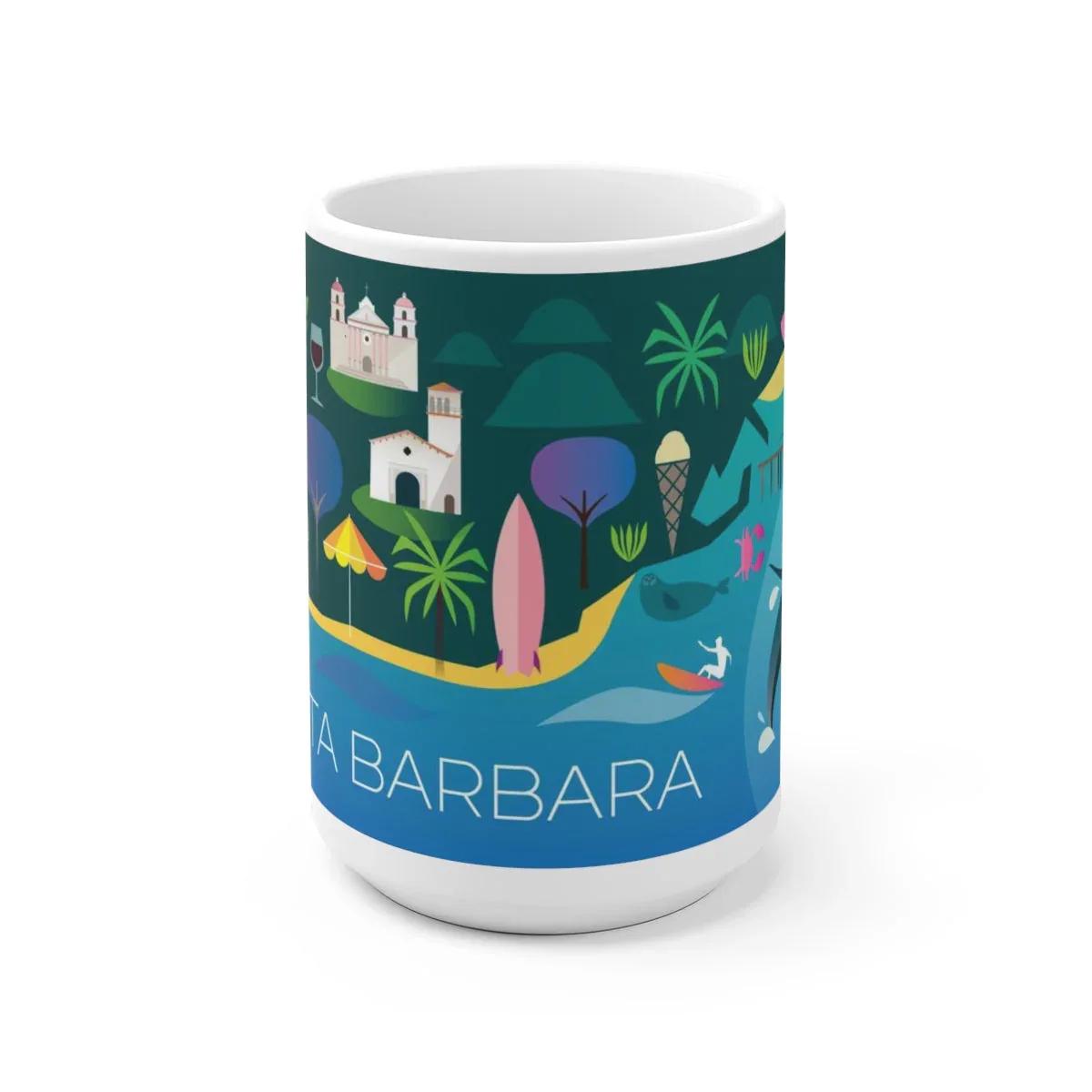SANTA BARBARA 11 OZ OR 15 OZ CERAMIC MUG - Image 2
