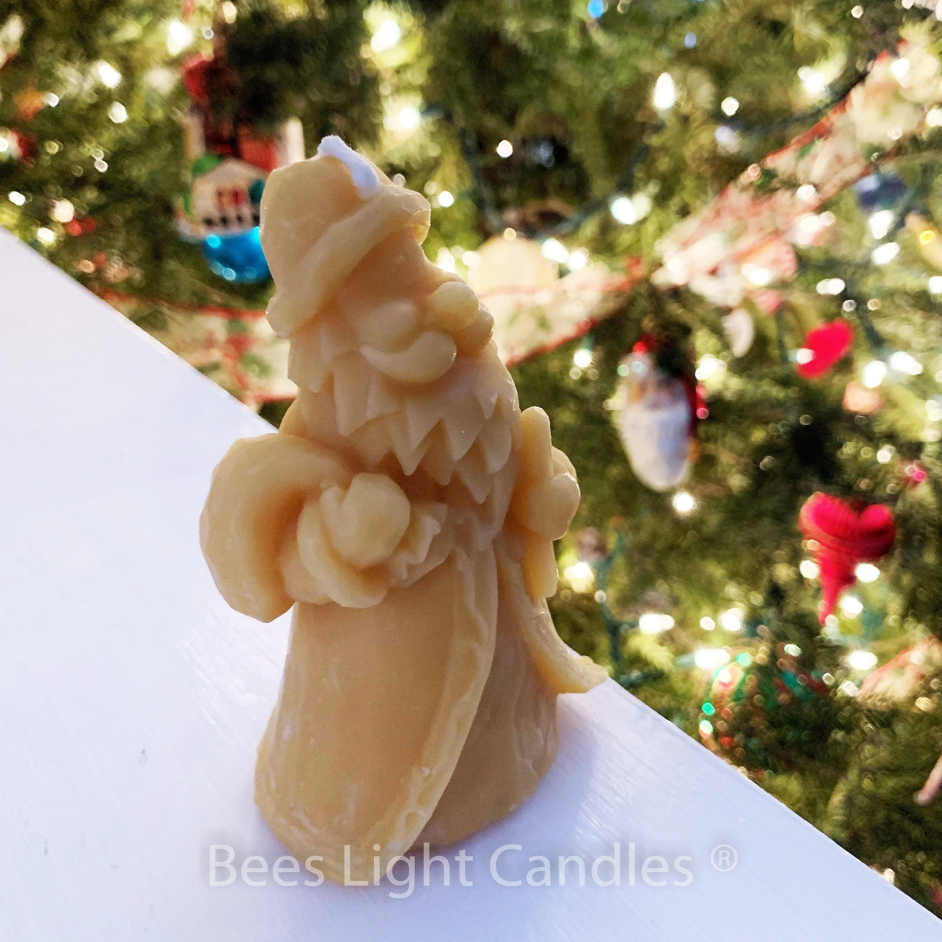 Santa Claus Beeswax Candle - Image 2