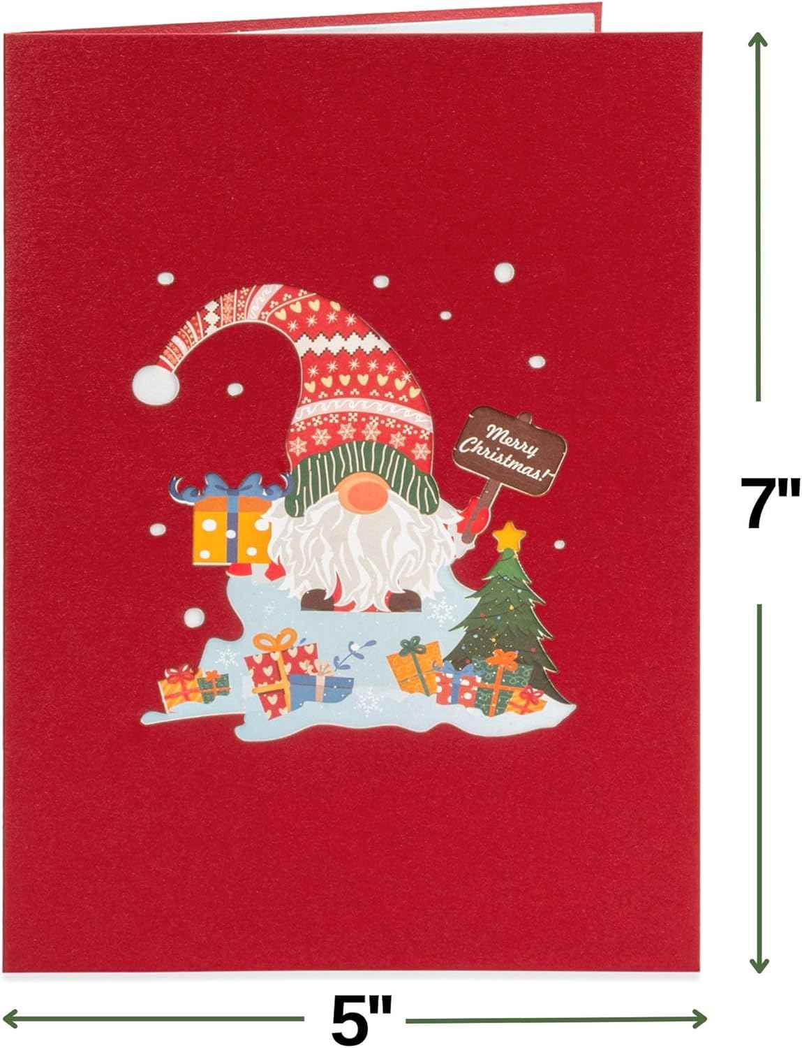 Santa Gnome Pop Up Card - Image 2