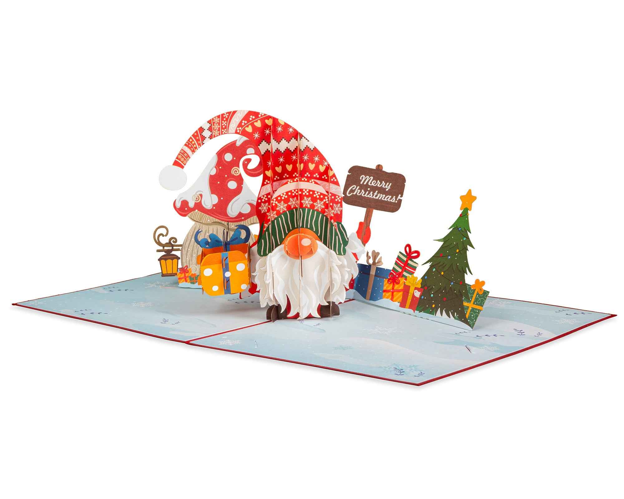 Santa Gnome Pop Up Card - Image 4