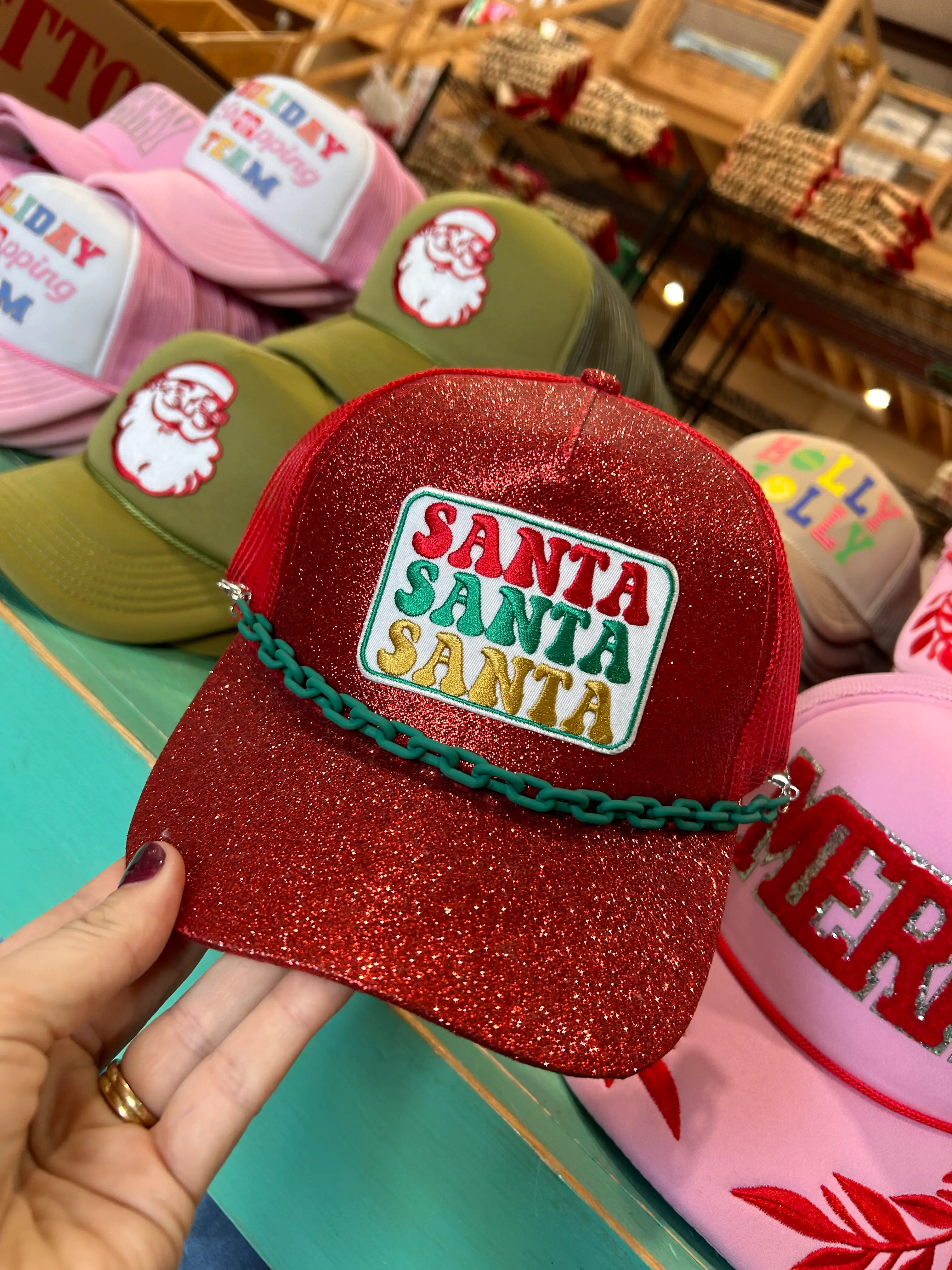 Santa Patch Trucker Hat - Image 2