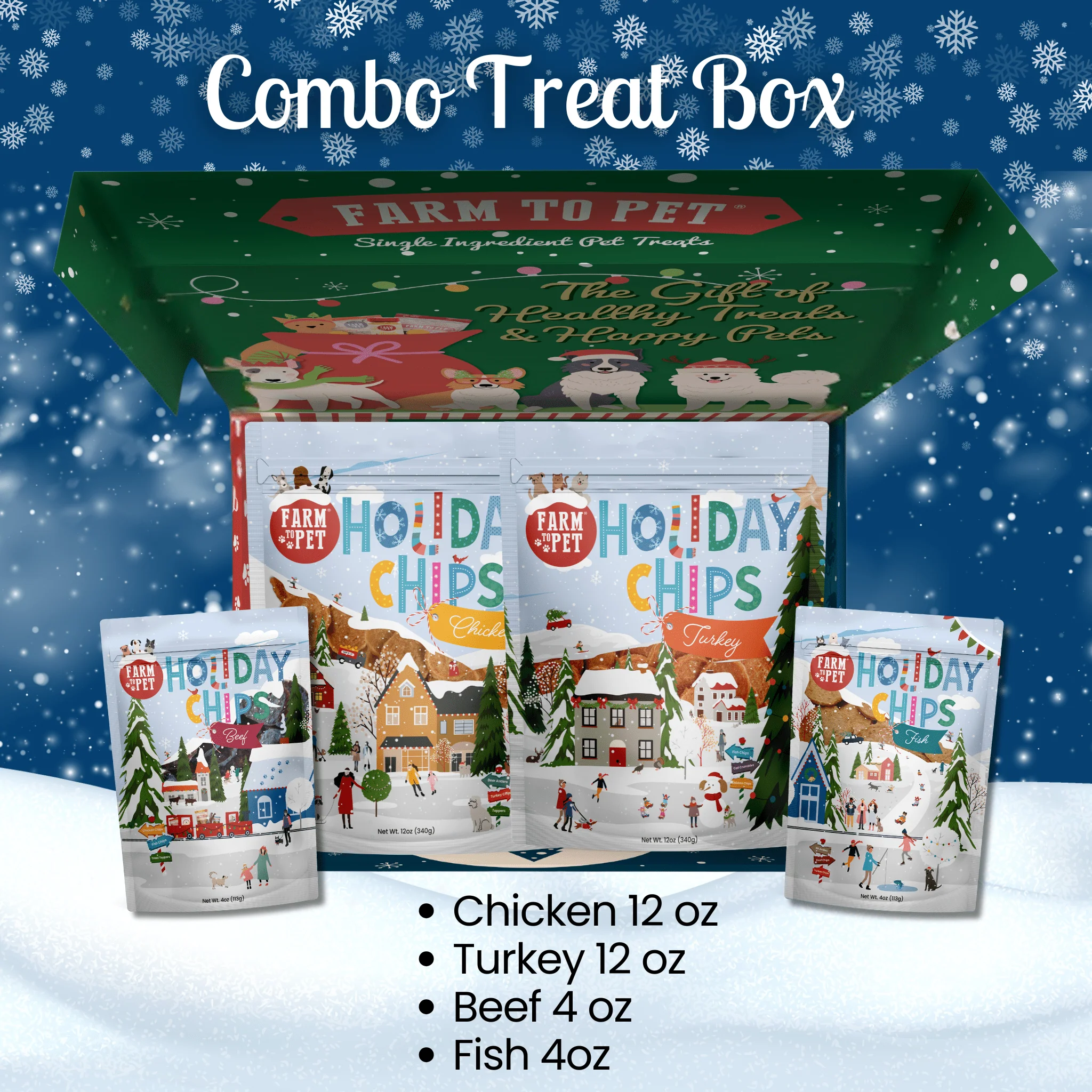 Santa Paws' Best Chipmas Dog Treat Box - Image 2