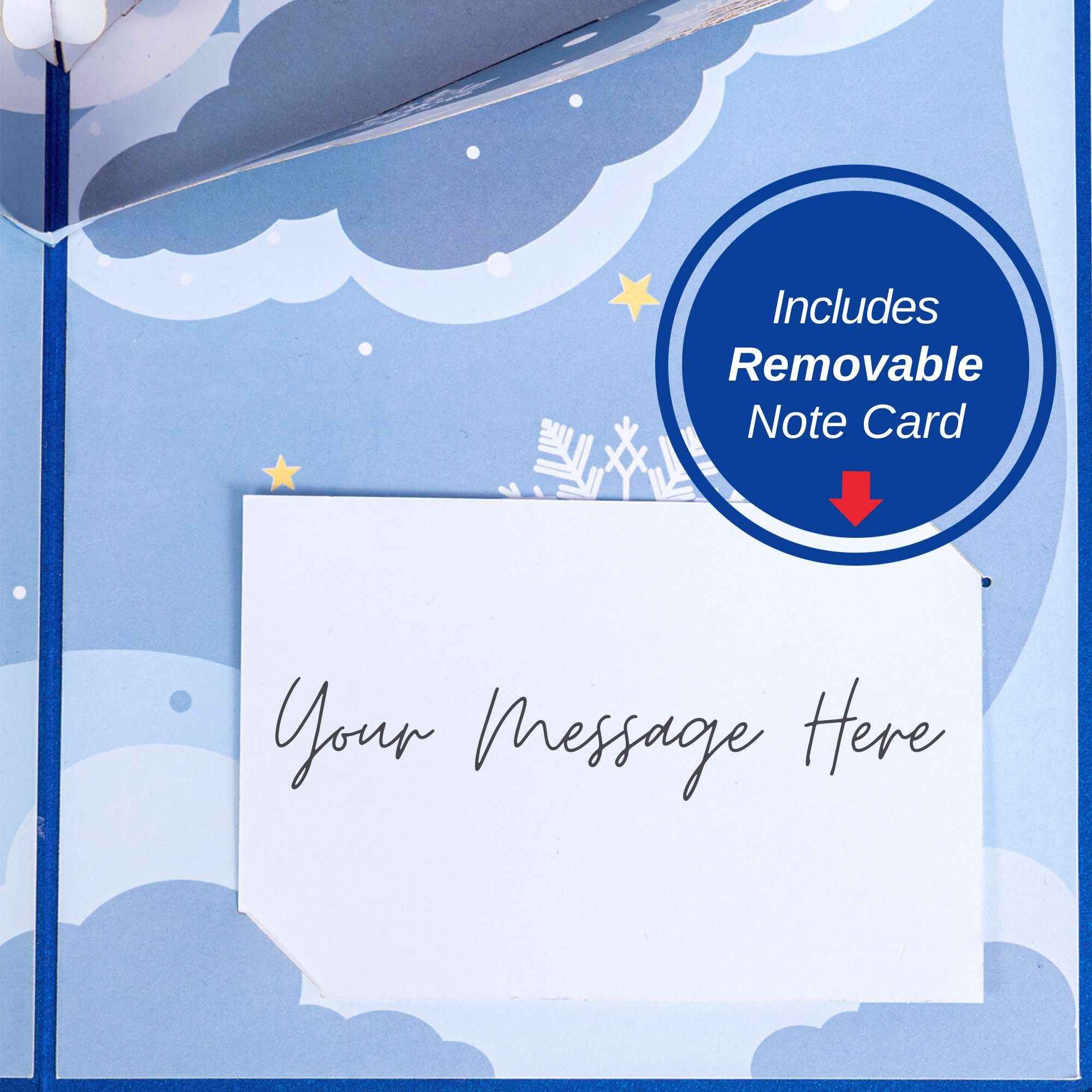 Santa Sleigh Pop Up Christmas Card - Image 8