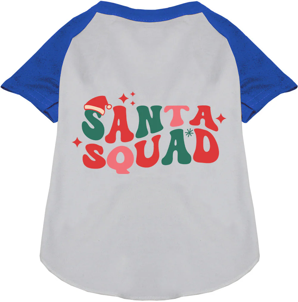 Santa Squad Pet Raglan Shirt - Image 3