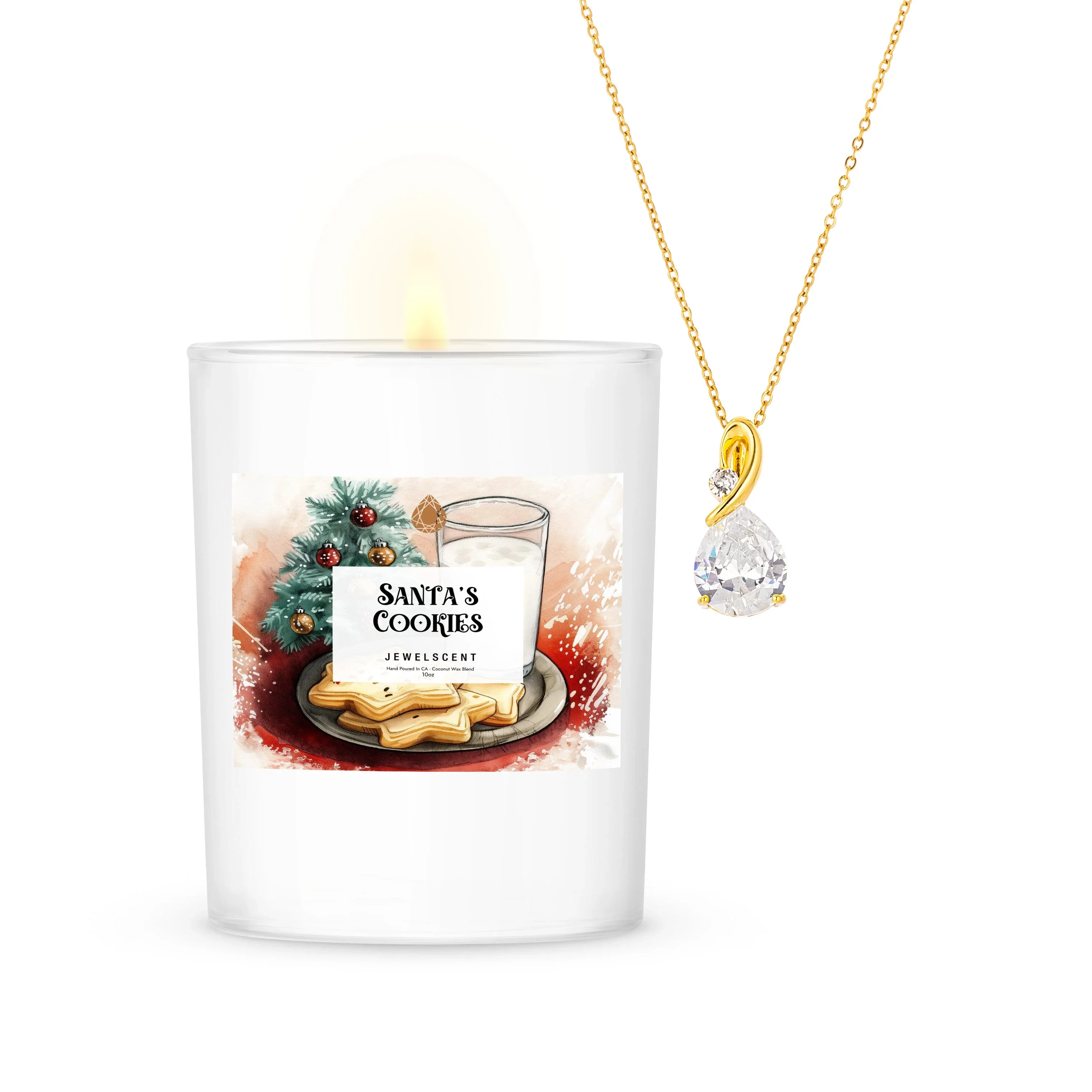 Santa's Cookies 10oz Signature Jewelry Candle - Image 3