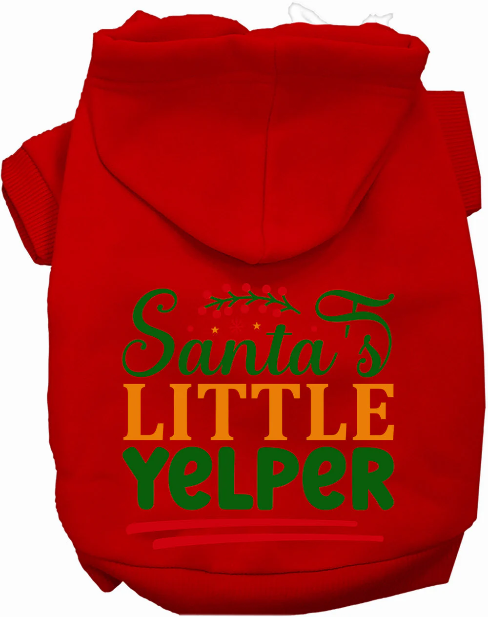 Santa's Little Yelper Christmas Pet Hoodie - Image 10
