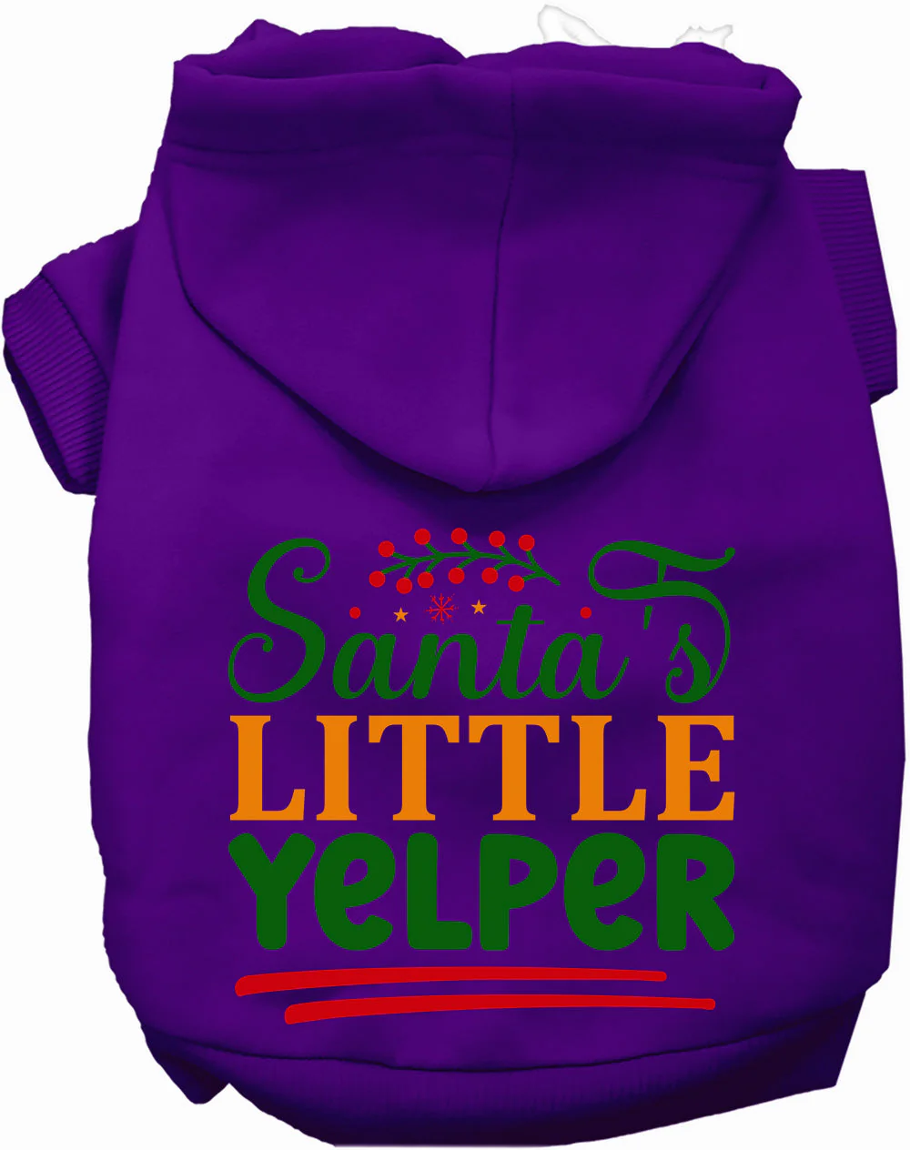 Santa's Little Yelper Christmas Pet Hoodie - Image 11