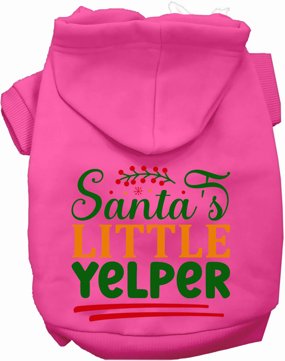 Santa's Little Yelper Christmas Pet Hoodie - Image 3