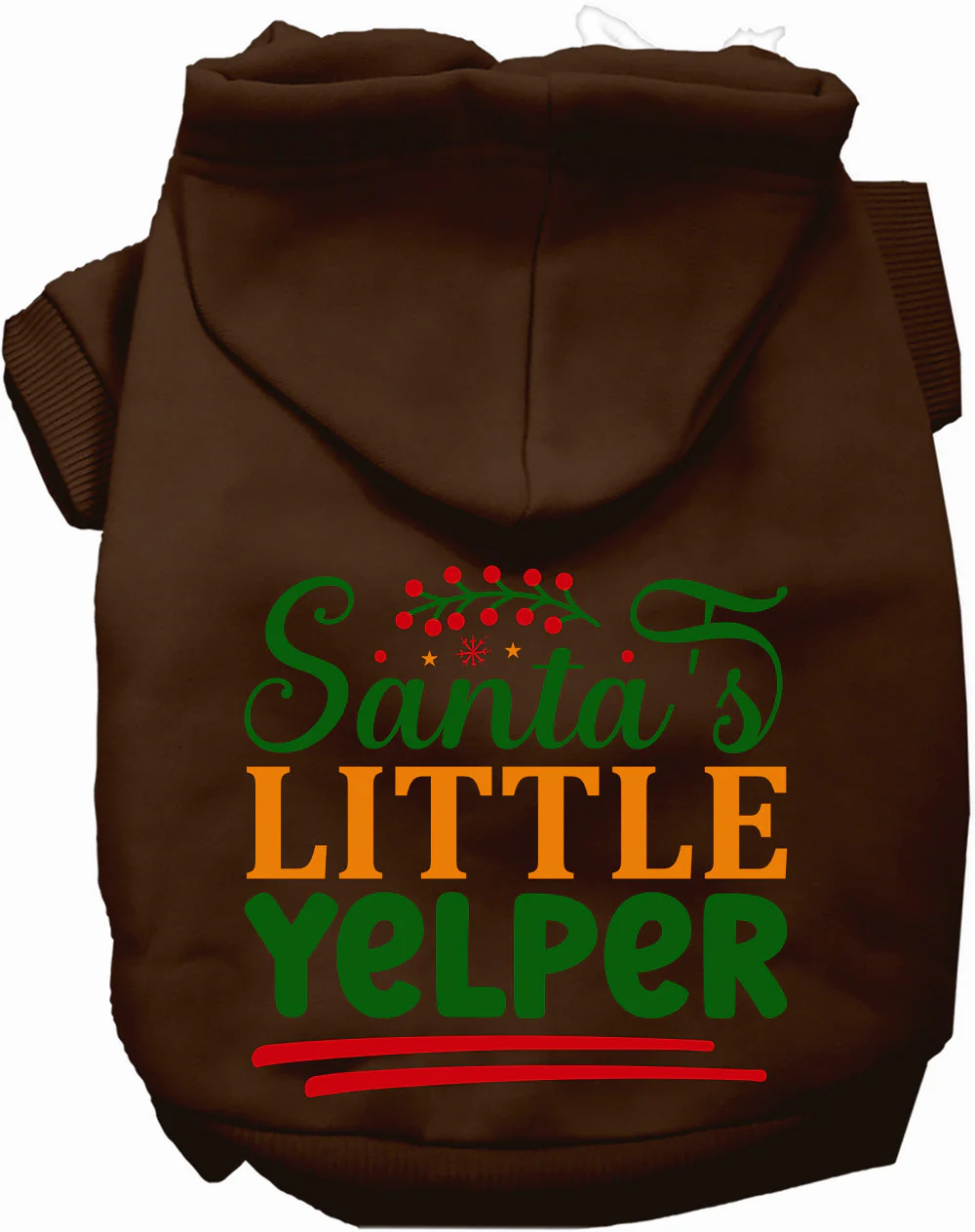 Santa's Little Yelper Christmas Pet Hoodie - Image 4