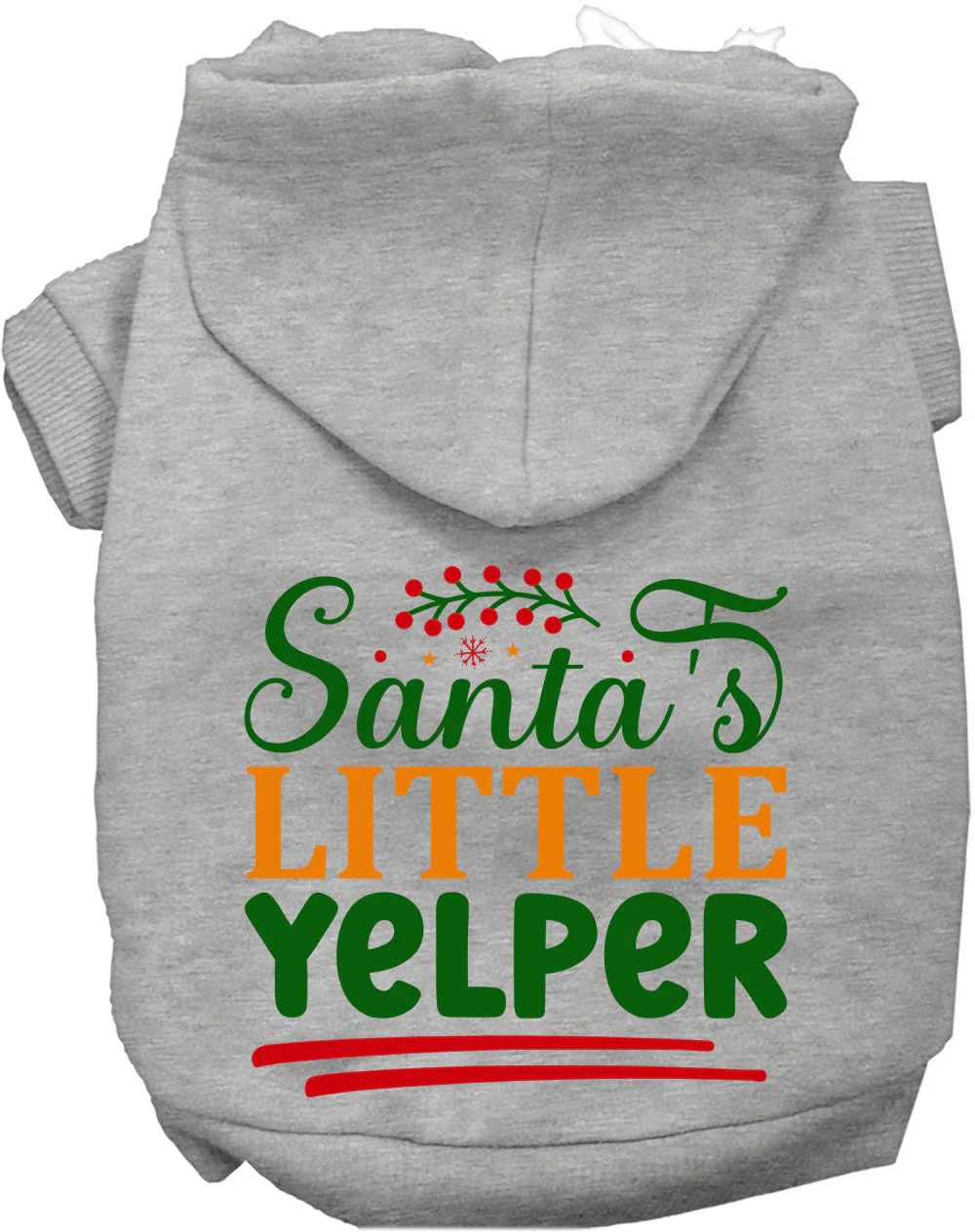 Santa's Little Yelper Christmas Pet Hoodie - Image 6