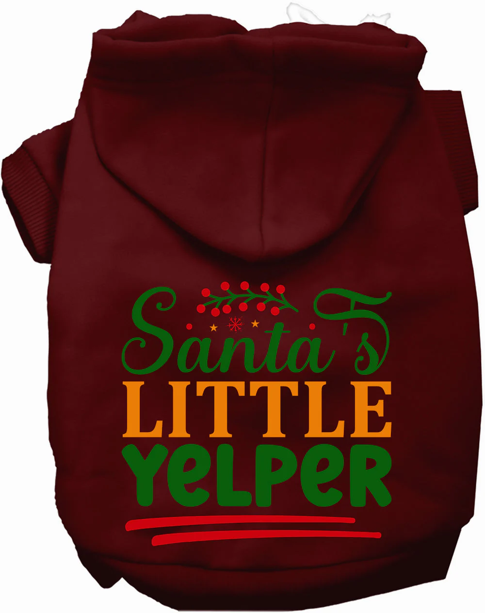 Santa's Little Yelper Christmas Pet Hoodie - Image 8