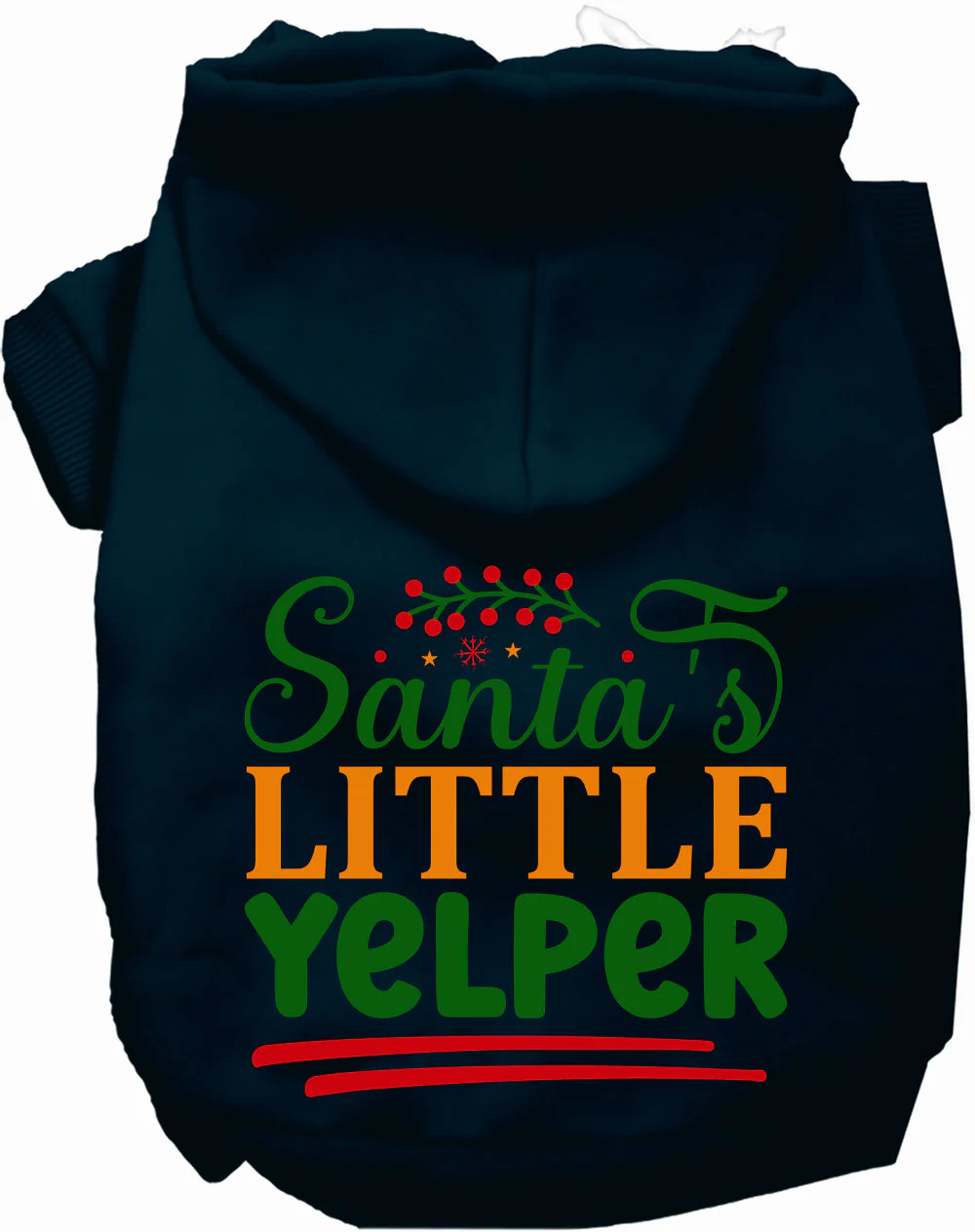 Santa's Little Yelper Christmas Pet Hoodie - Image 9