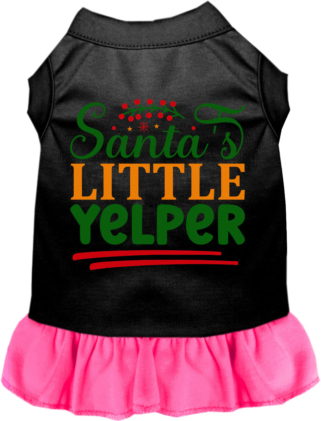 Santa's Little Yelper Pet Dress - Image 4