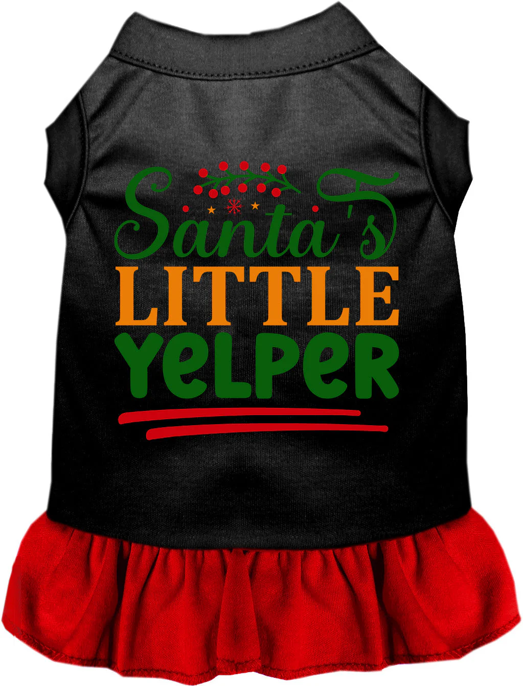 Santa's Little Yelper Pet Dress - Image 5