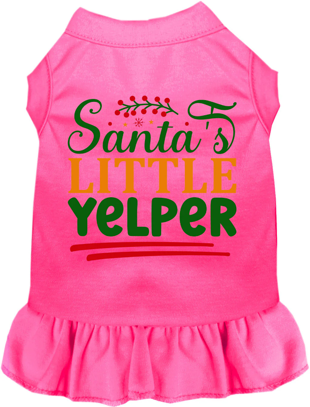 Santa's Little Yelper Pet Dress - Image 6