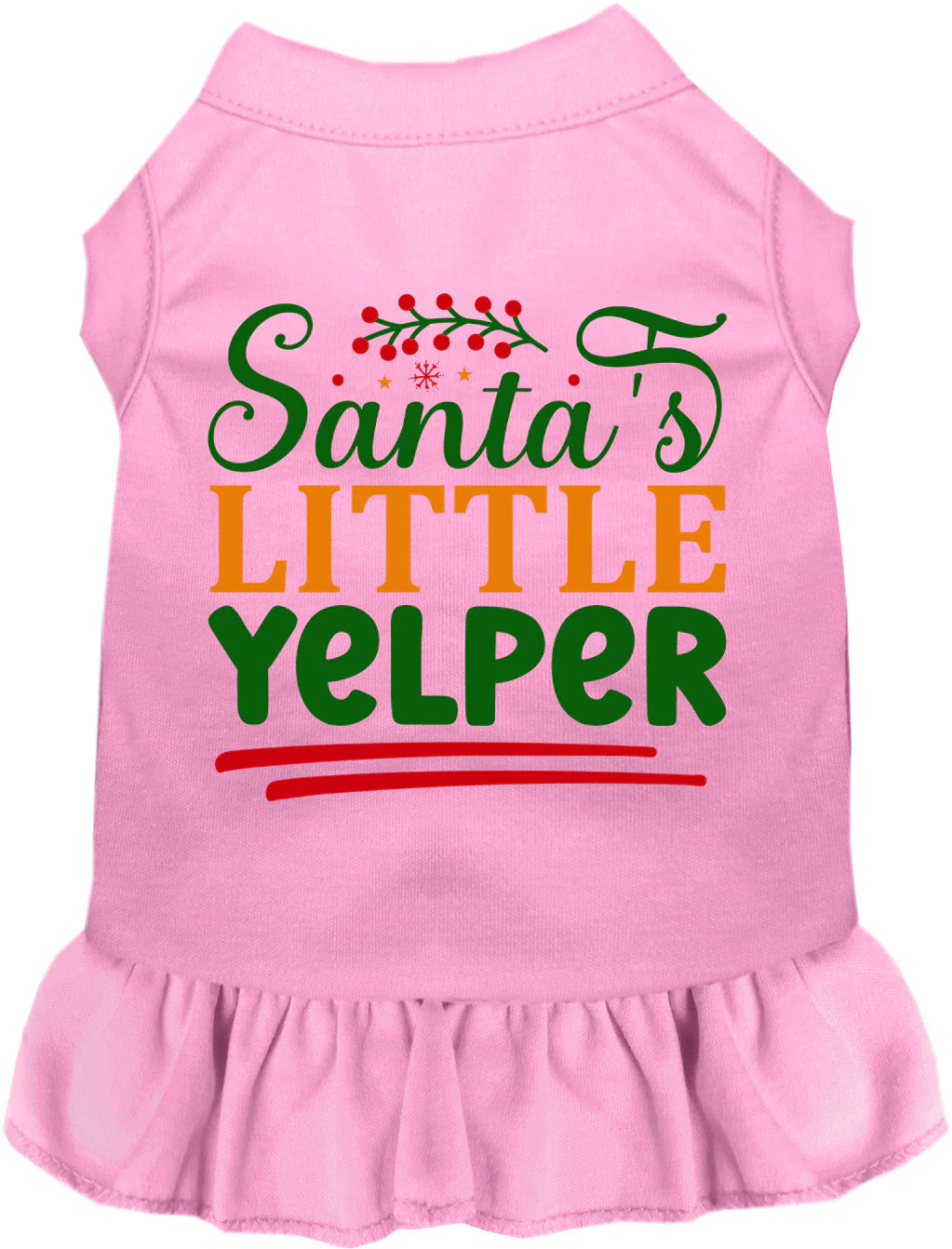 Santa's Little Yelper Pet Dress - Image 7