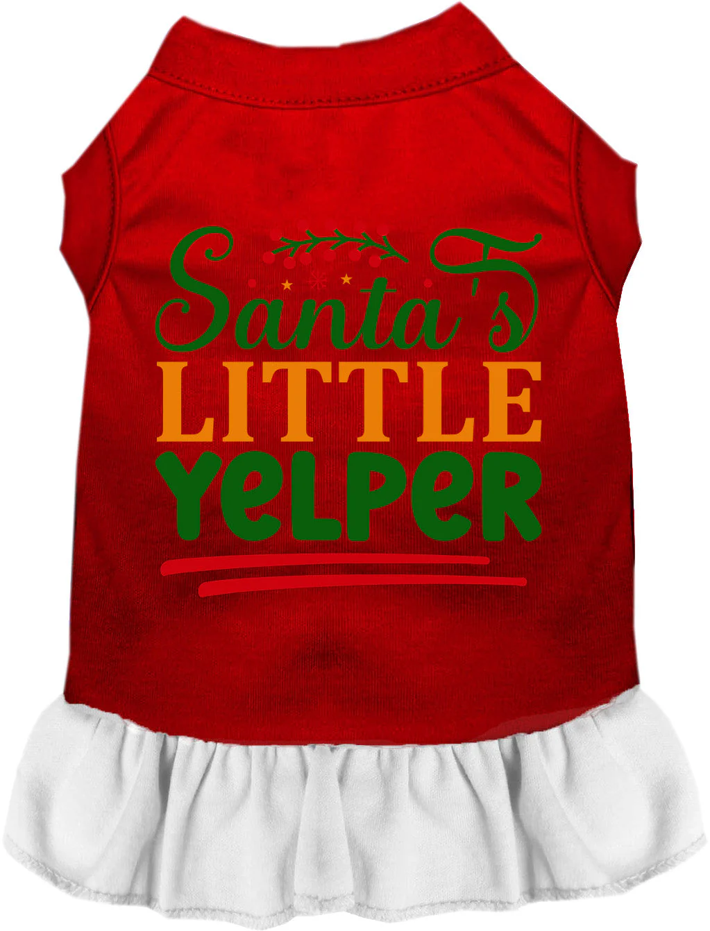 Santa's Little Yelper Pet Dress - Image 9