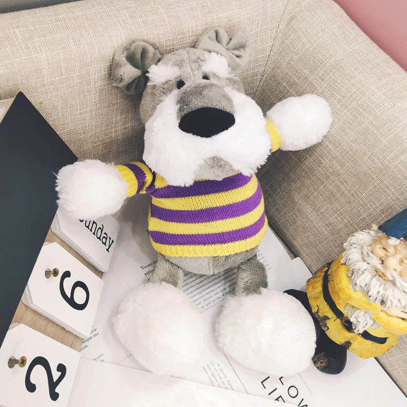 Schnauzer doll cute ins plush toy puppy husky doll - Image 2
