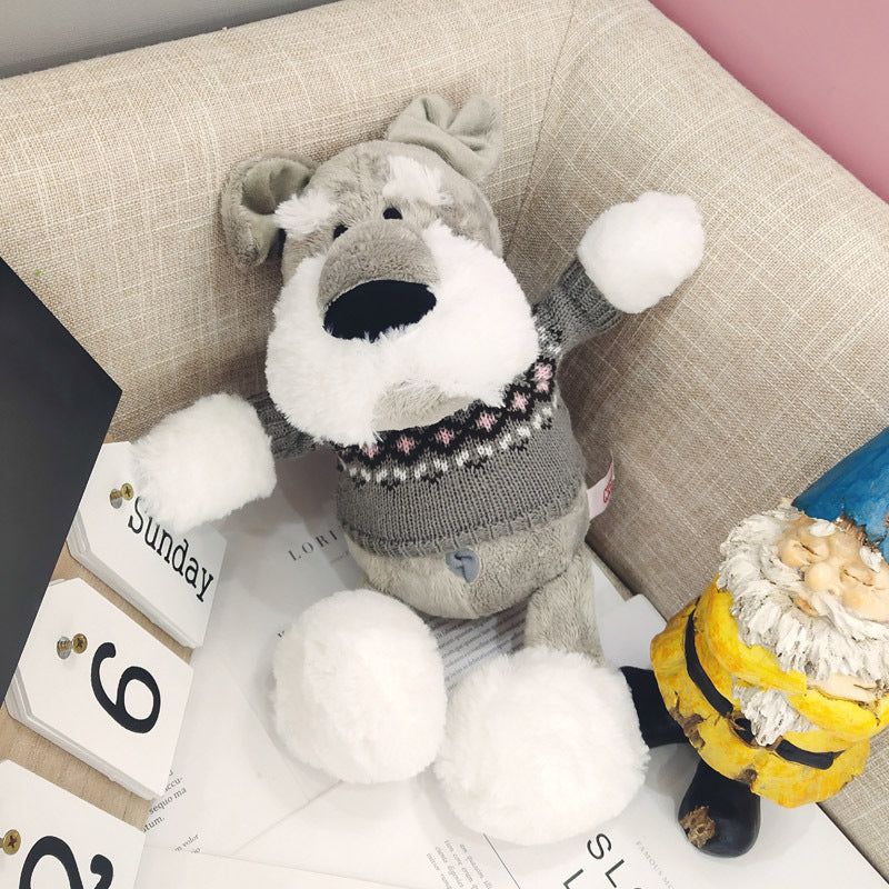 Schnauzer doll cute ins plush toy puppy husky doll - Image 4