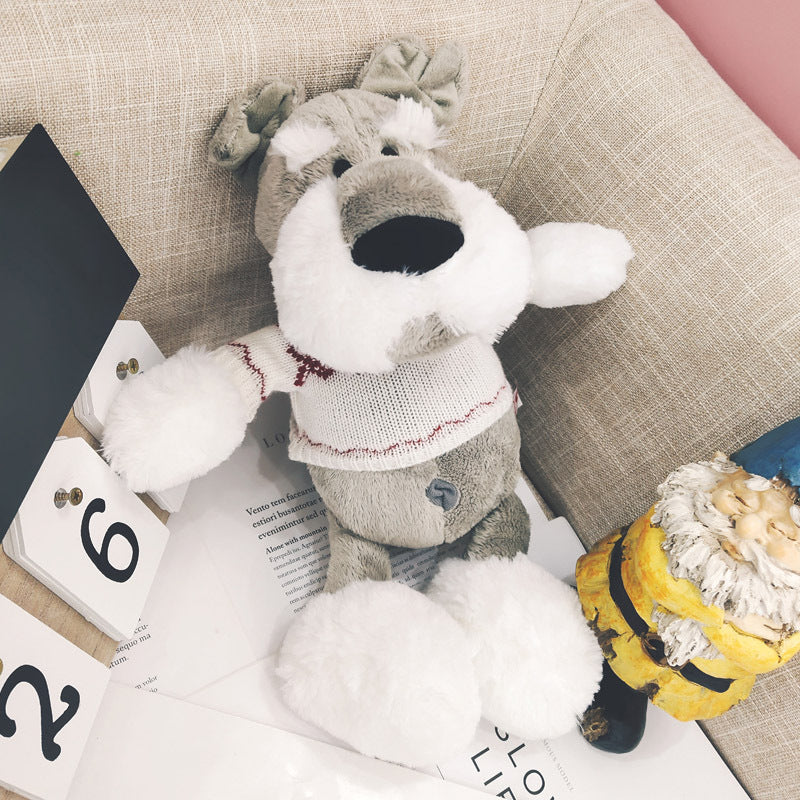 Schnauzer doll cute ins plush toy puppy husky doll - Image 5