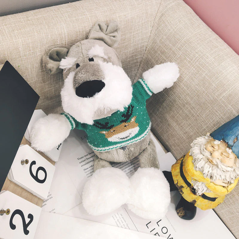 Schnauzer doll cute ins plush toy puppy husky doll - Image 6