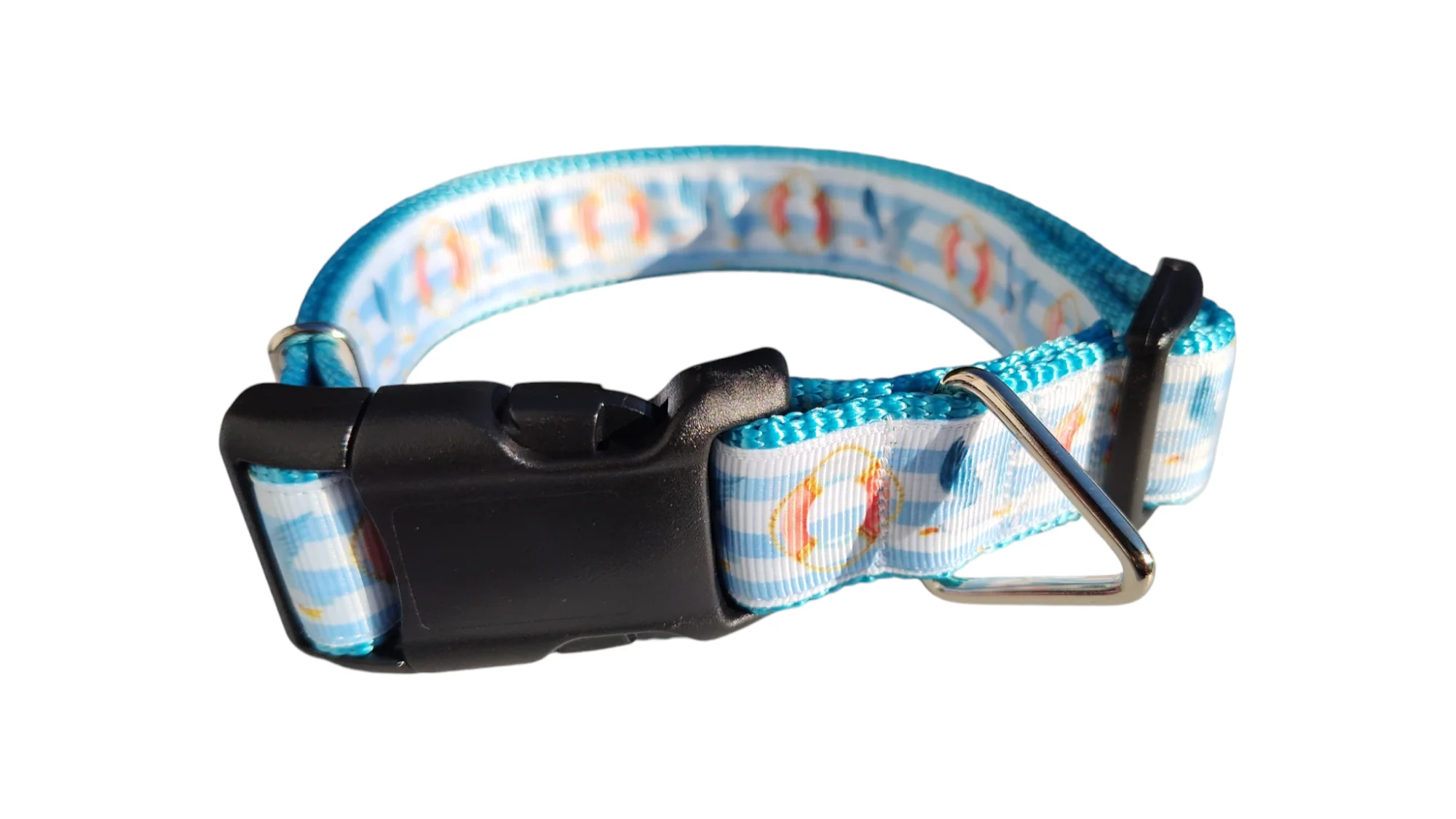 Seagulls and Liferings Nylon Dog Collar - Image 2